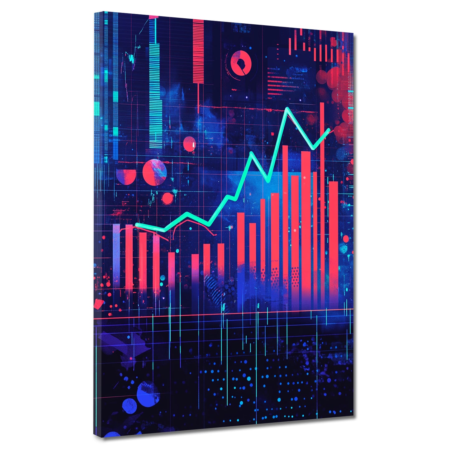 Quadro astratto grafico finanziario denaro investimento