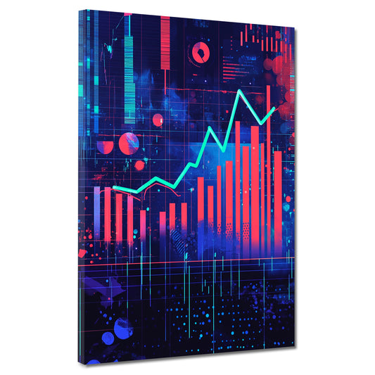 Quadro astratto grafico finanziario denaro investimento