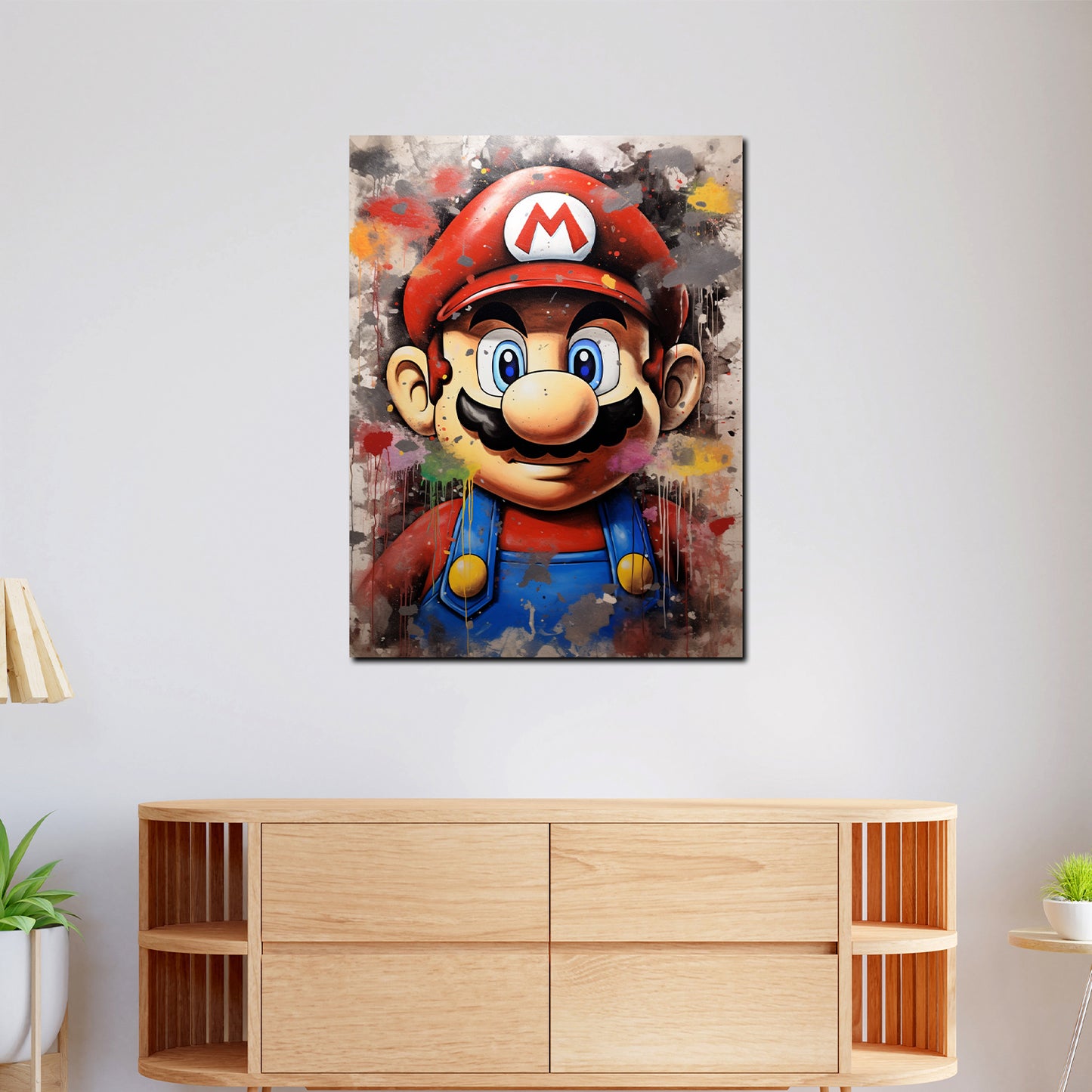 Quadro astratto pop art Mario