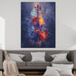 Quadro astratto violino colorato arte musicale Pop Art moderna