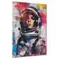 Quadro astronauta donna pop art colorata moderna