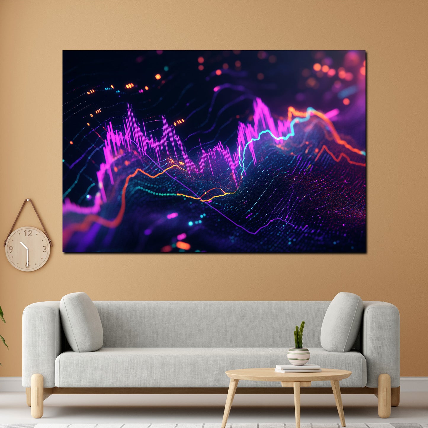 Quadro borsa criptovalute analisi dati mercati digitali moderno