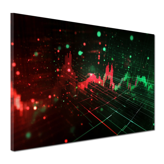 Quadro borsa dinamica di mercato grafico finanziario moderno