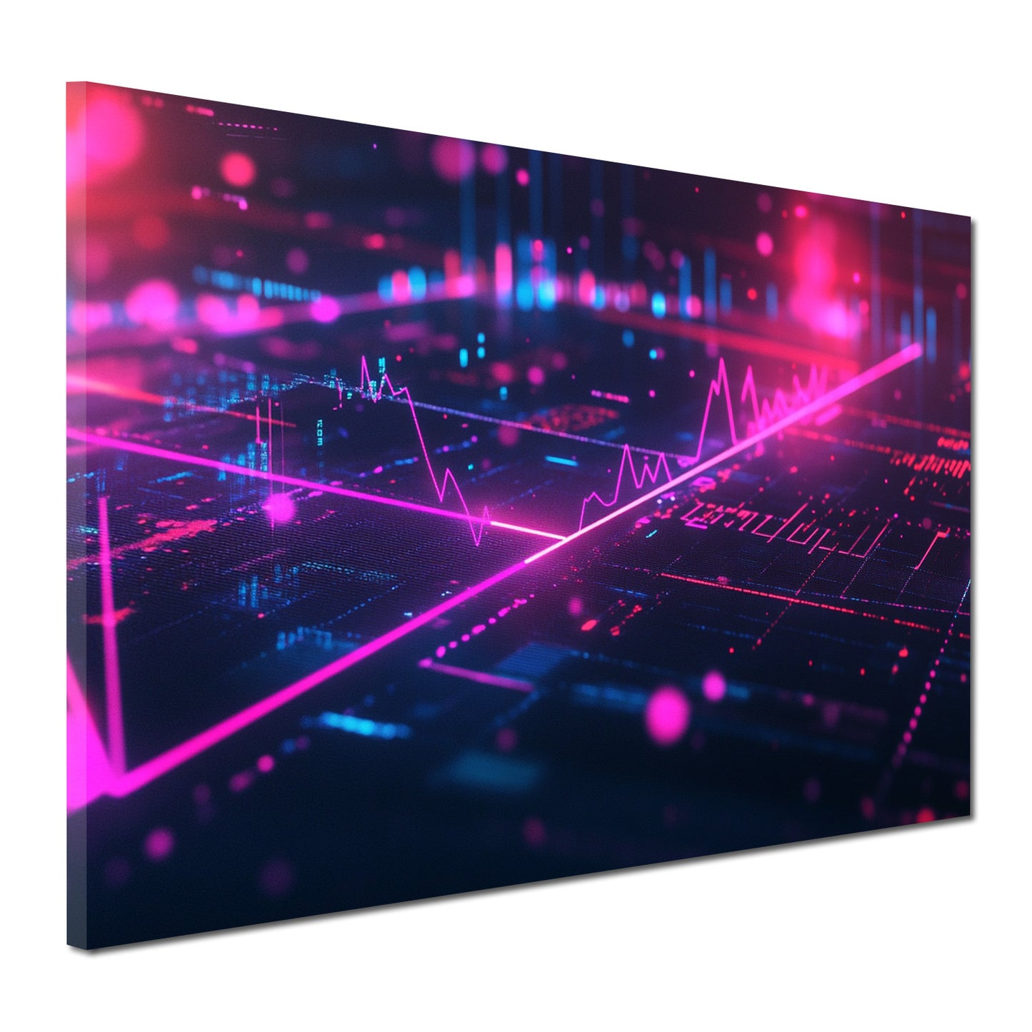 Quadro borsa finanza trading grafico moderno digitale