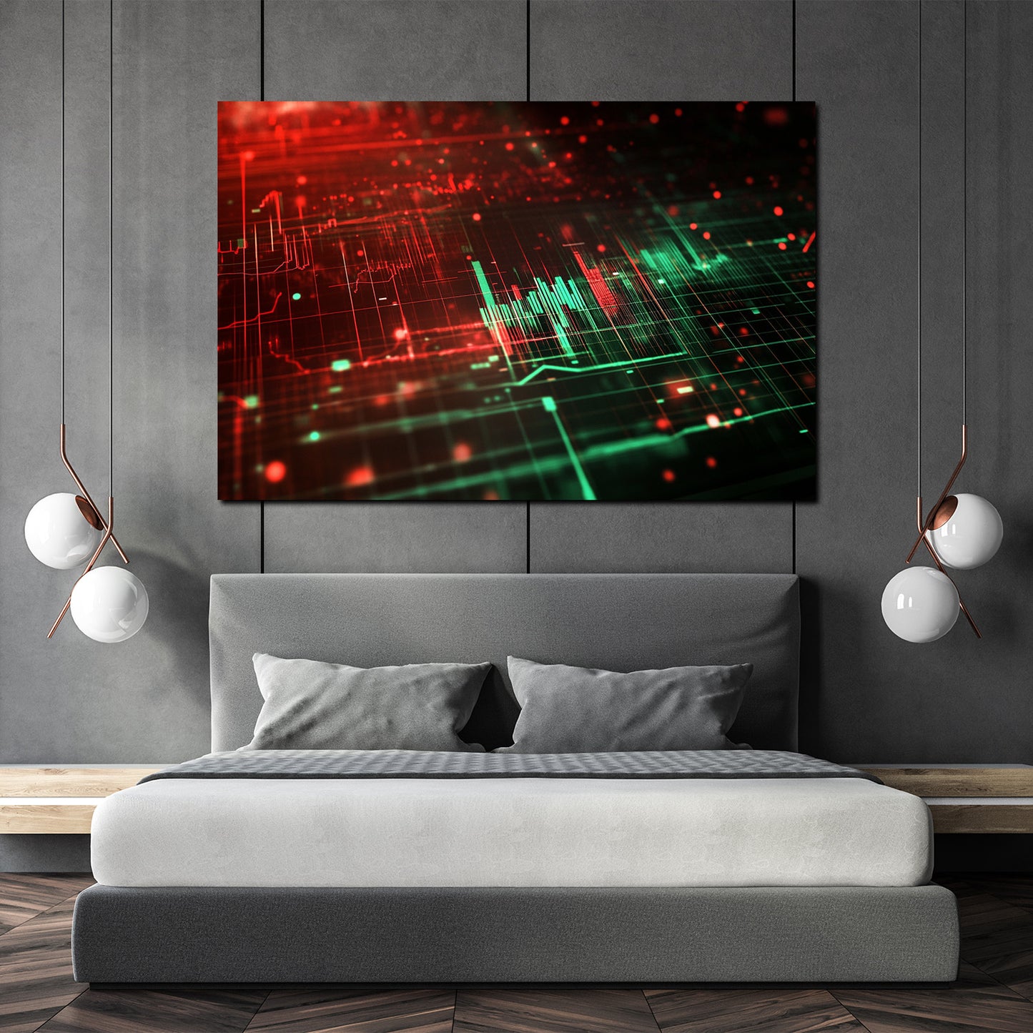 Quadro borsa fluttuazione dati algoritmi finanza moderna