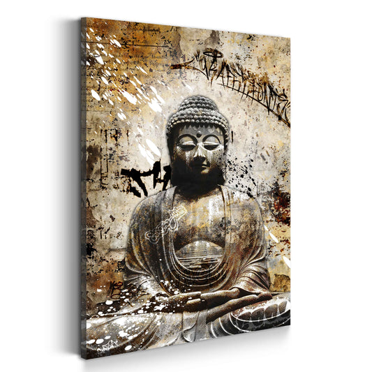 Quadro buddha meditazione spiritualità