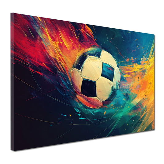 Quadro calcio energia movimento colori sport