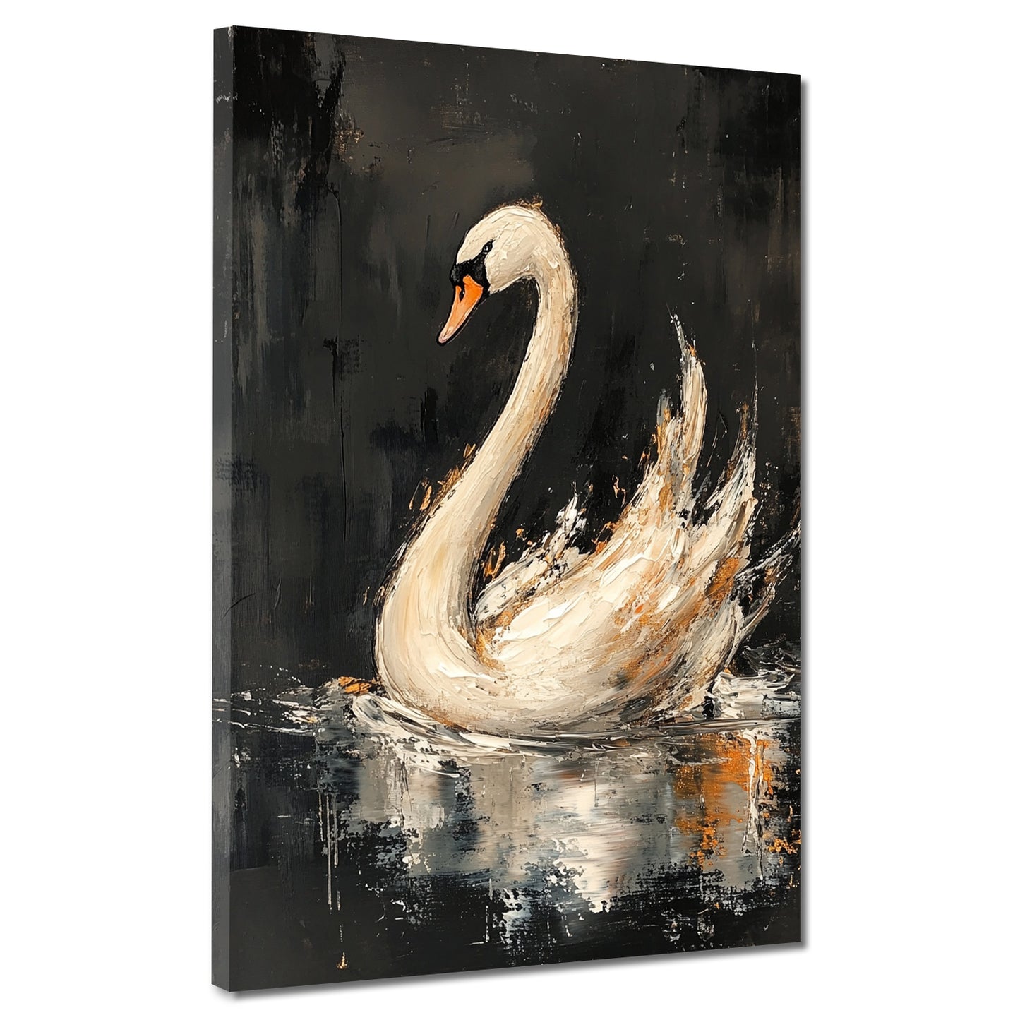 Quadro cigno astratto arte moderna