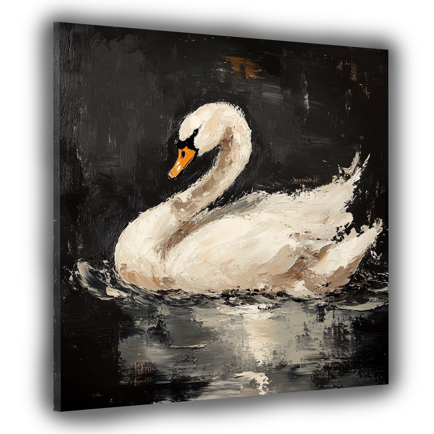 Quadro cigno elegante natura stile moderno