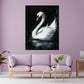 Quadro cigno elegante in acqua scura grazia natura stile moderno