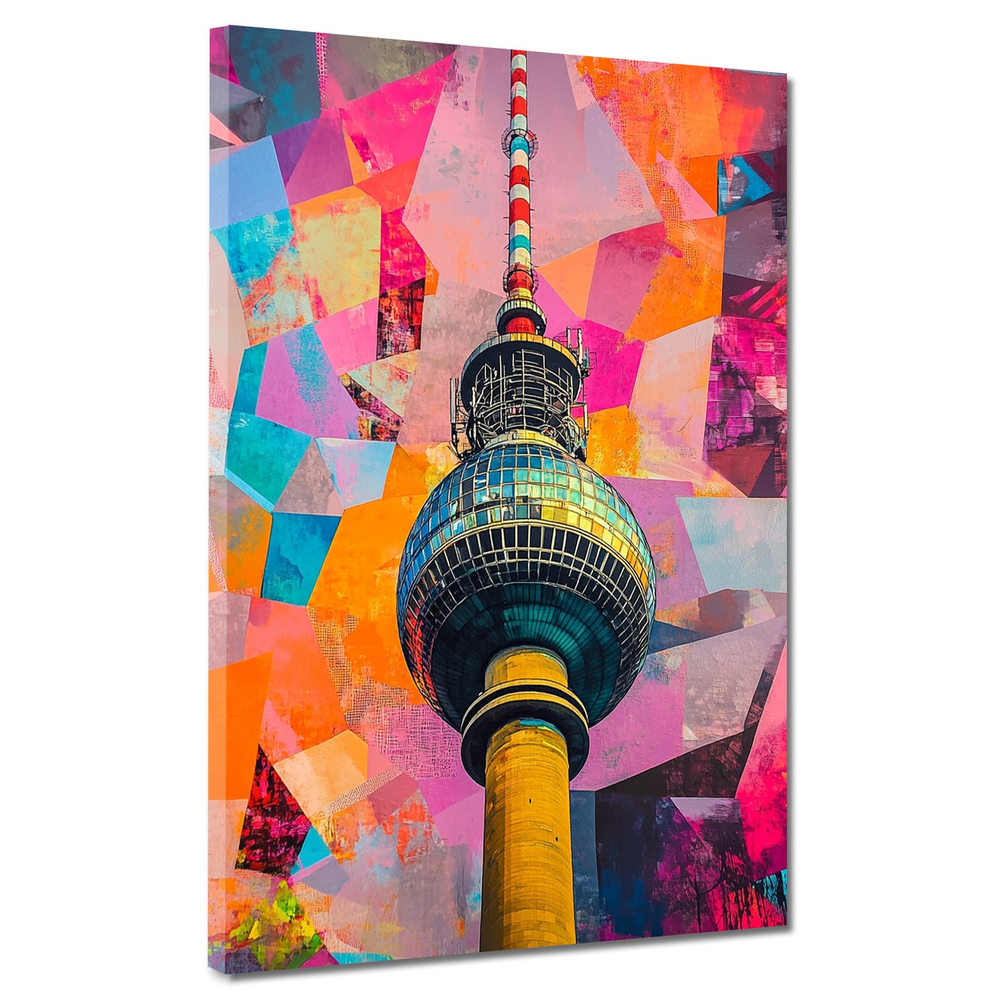 Quadro città pop art berlino stile astratto