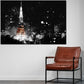 Quadro città tokyo torre notte skyline giochi di luce