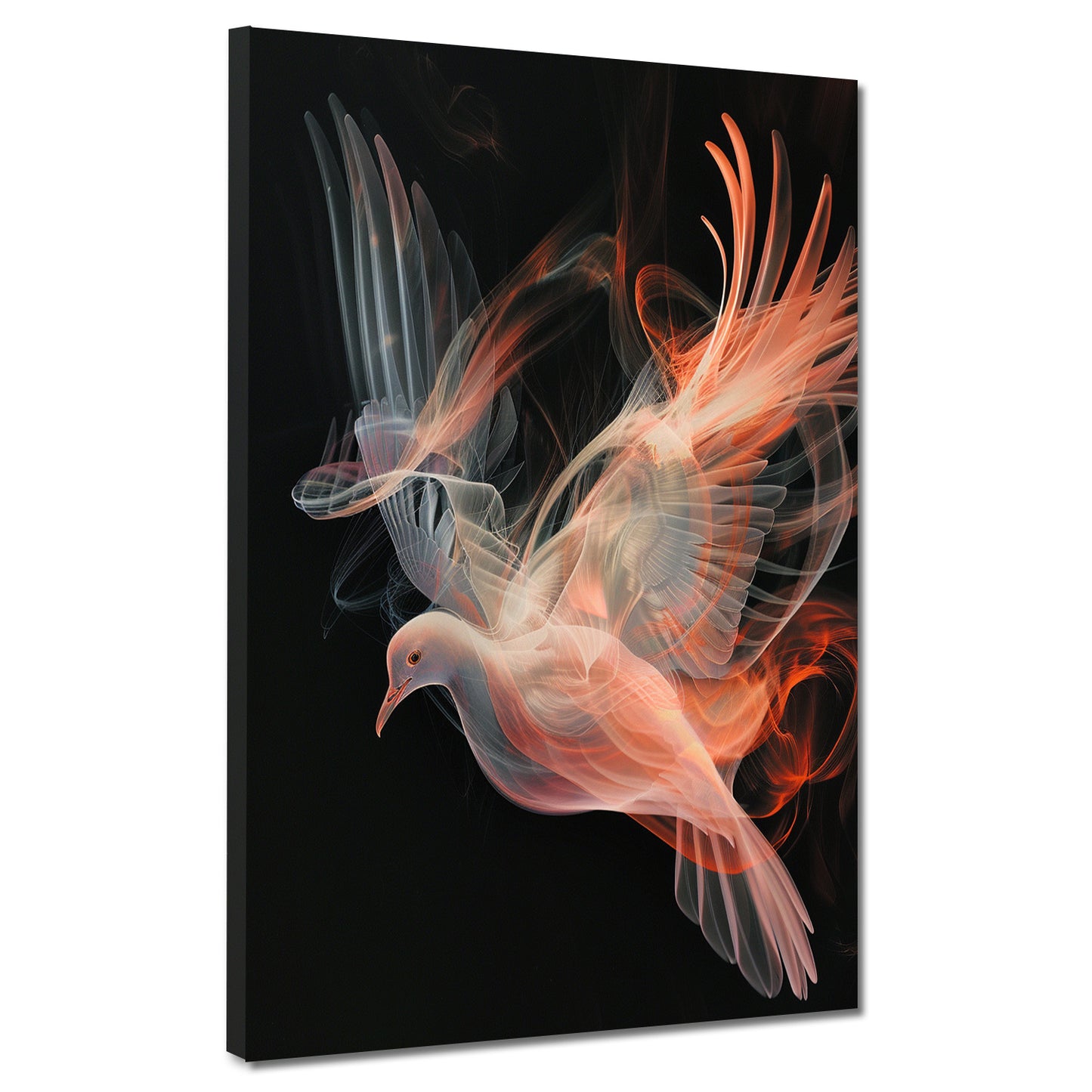 Quadro colomba astratta luce eleganza moderna