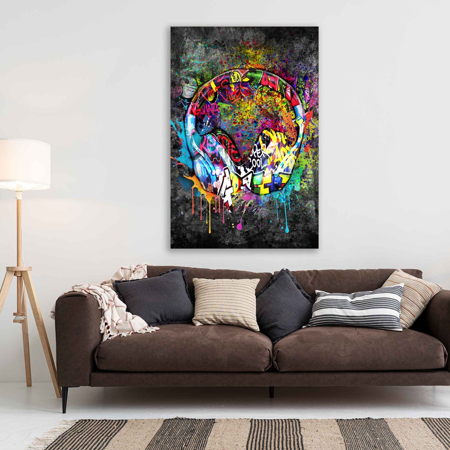 Quadro cuffie Graffiti Street Art Style