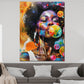 Quadro donna afroamericana arte moderna pop art