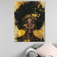 Quadro donna afroamericana oro arte moderna