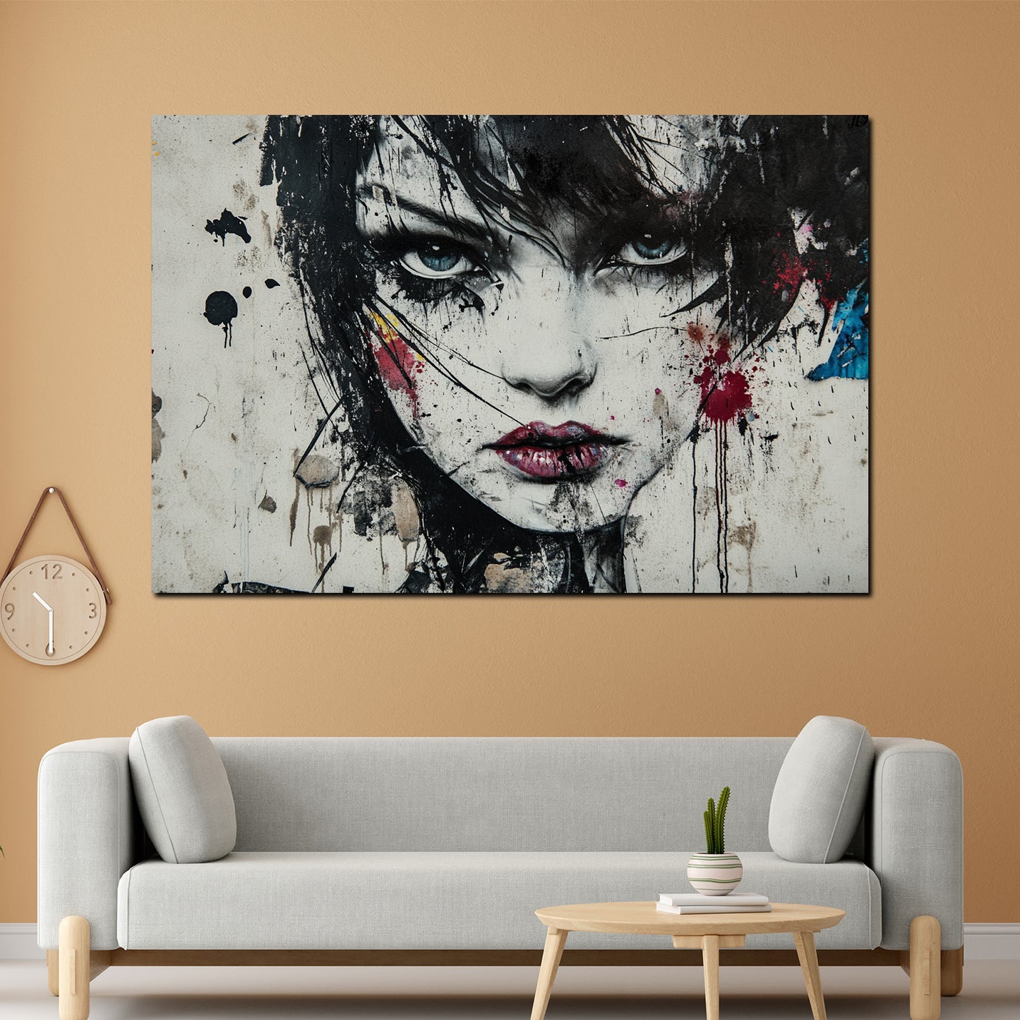 Quadro donna ritratto moderno espressivo
