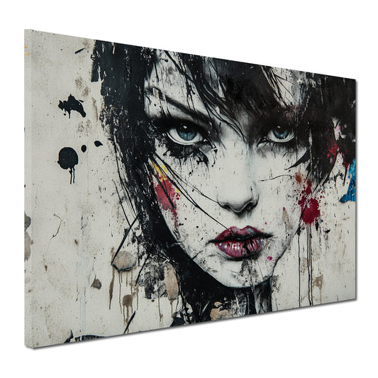 Quadro donna ritratto moderno espressivo