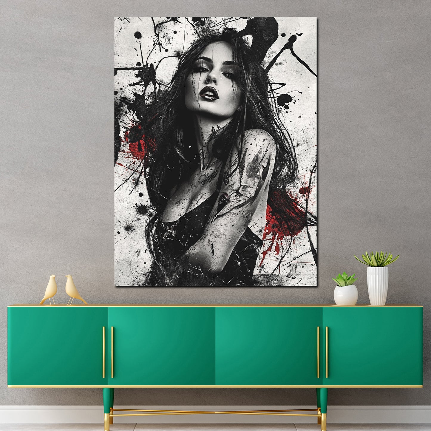 4_3_Vorlage vertikal >> Bilddruck auf Leinwand