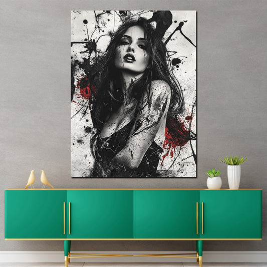 Quadro donna sensuale bianco e nero moderno