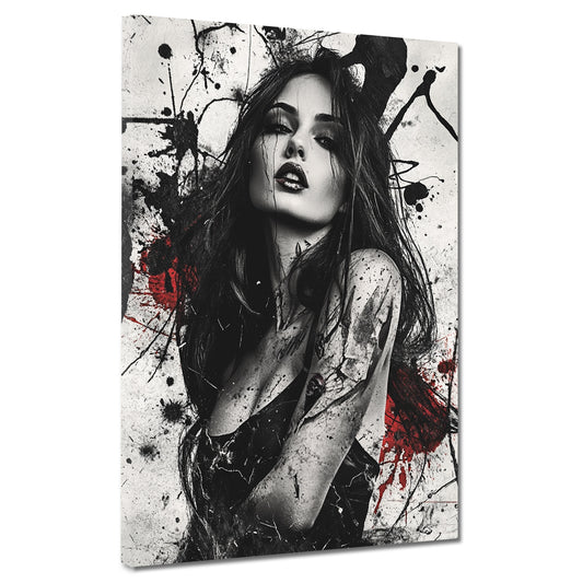 Quadro donna sensuale bianco e nero moderno