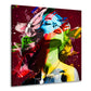 Quadro donna stile colorato Pop Art