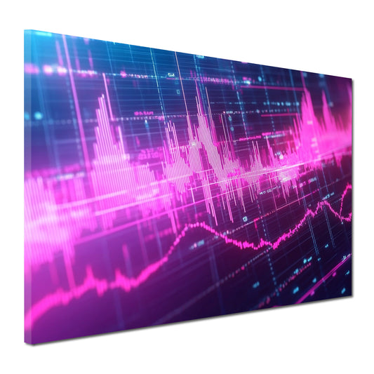 Quadro grafico borsa finanza trading moderno digitale