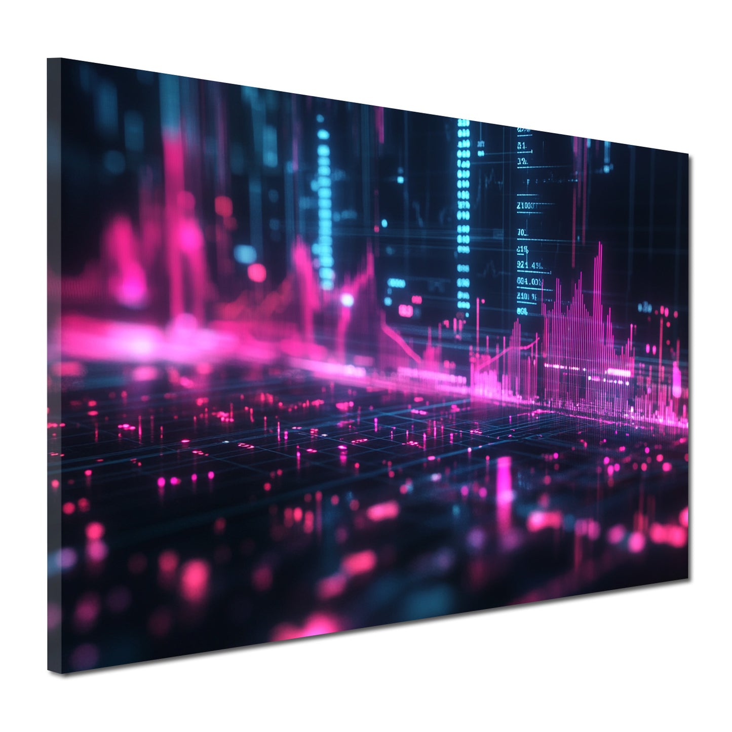 Quadro grafico digitale finanza borsa trading moderno astratto