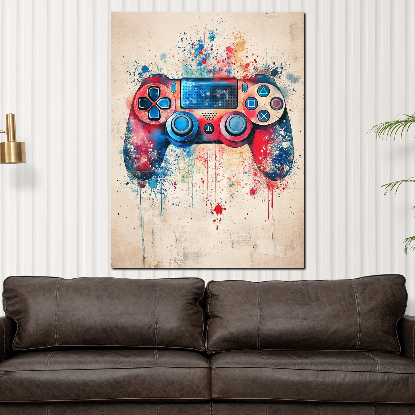 Quadro joystick gaming arte pop colorata moderna
