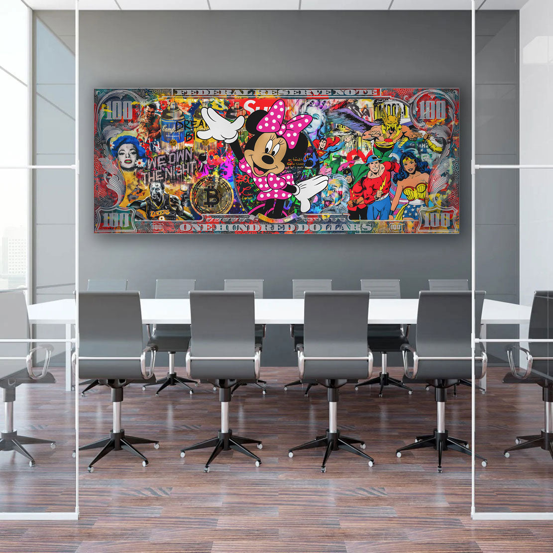 Quadro moderno Beautiful Topolina Comic Pop Art All Style