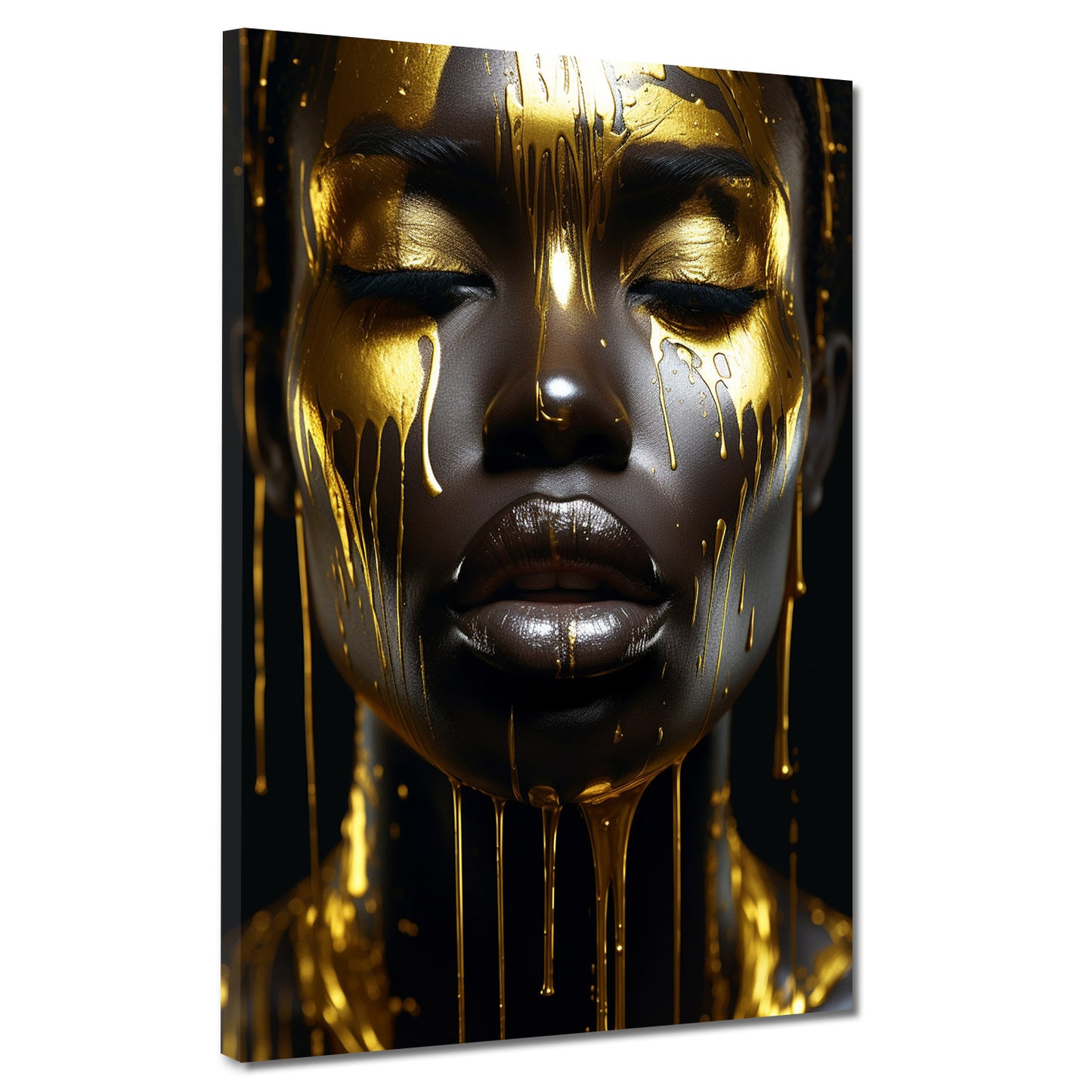 Quadro moderno Donna Gold Edition