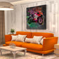 Quadro moderno Moto Graffiti Cool Colour Street Art Style