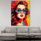 Quadro moderno Pop Art Donna con occhiali da sole