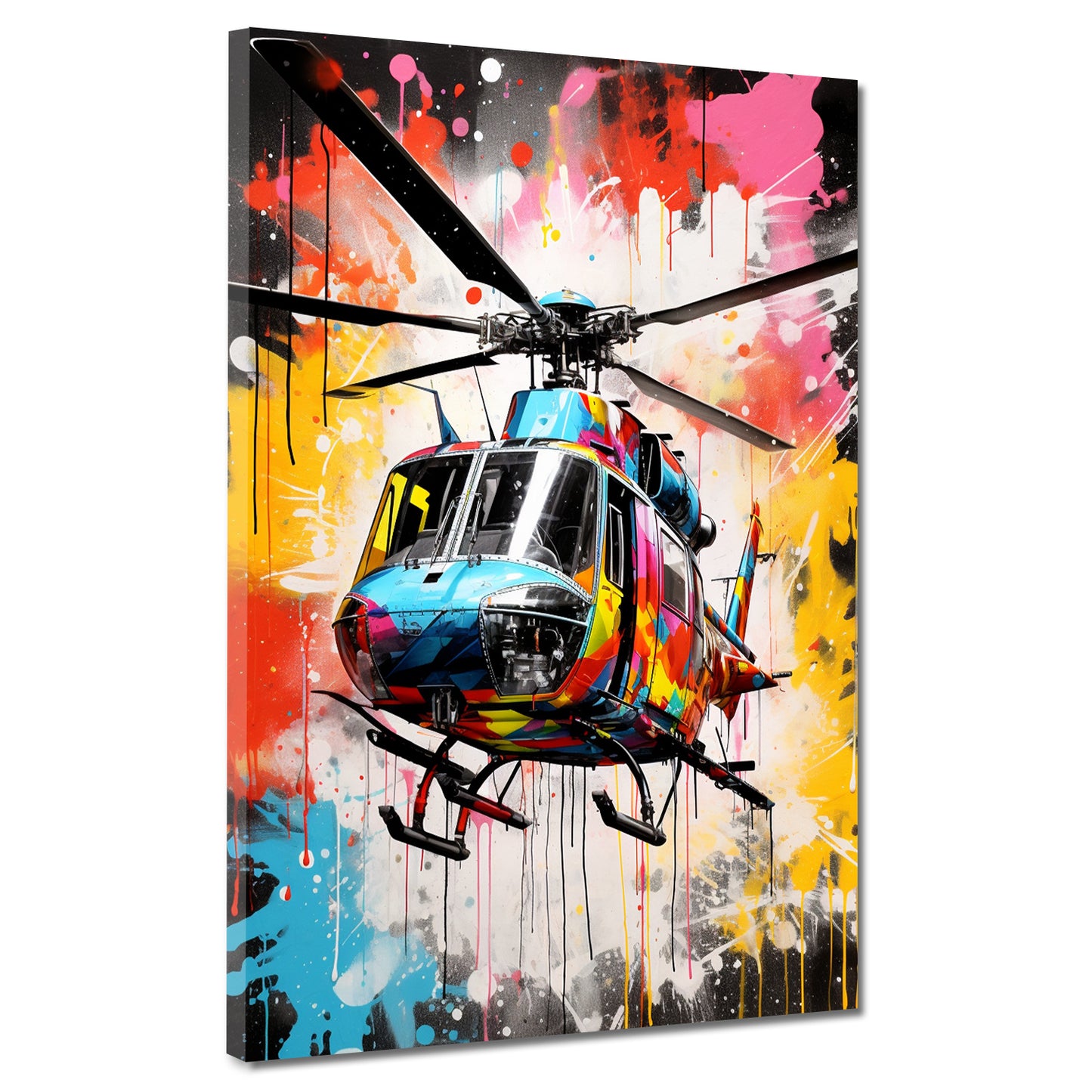 Quadro moderno Pop Art Elicottero