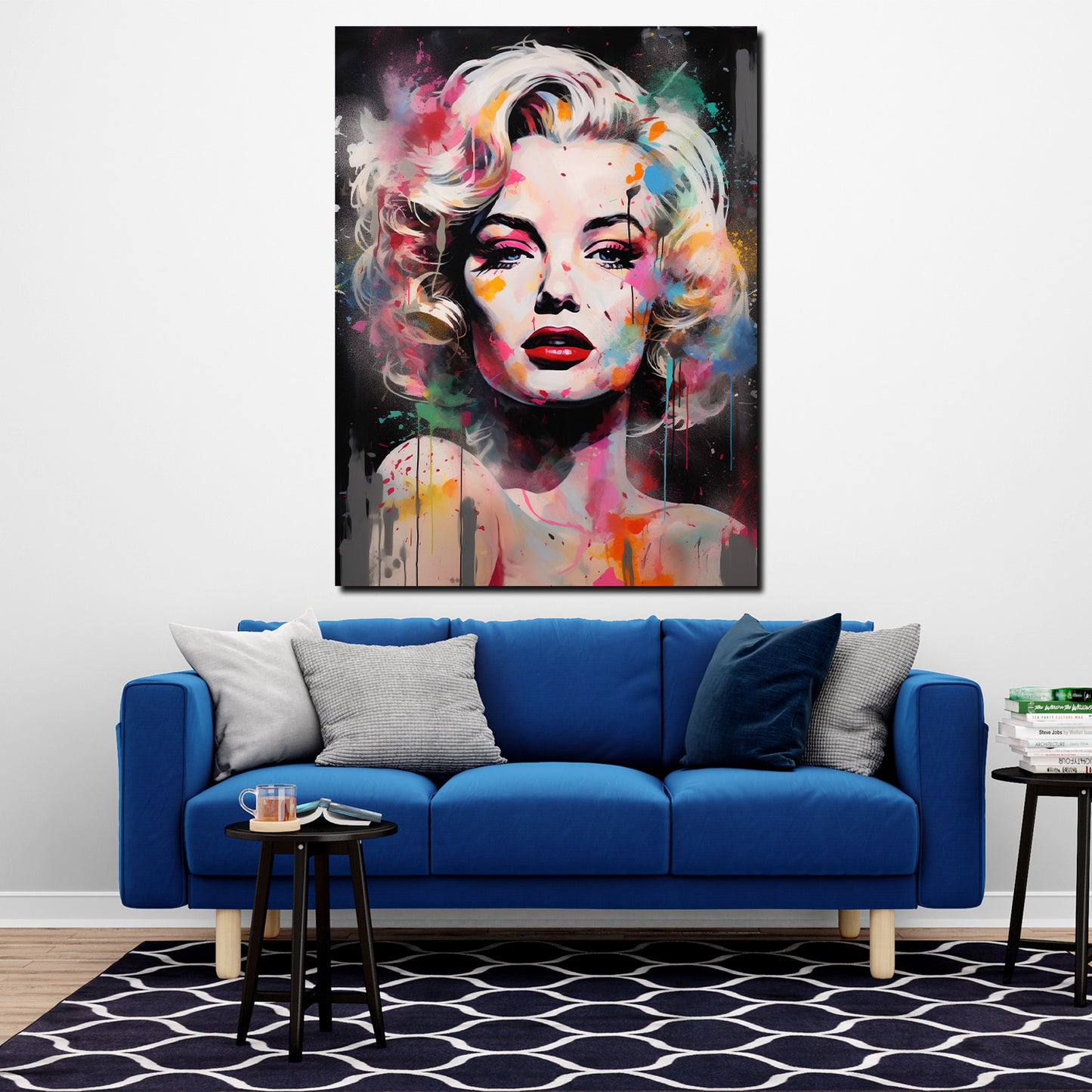 Quadro moderno Pop Art Marilyn Dark Style