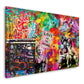 Quadro moderno pop street art kids Love is the Answer Graffiti Style