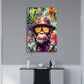 Quadro moderno street art Scimmia cool con cappello e occhiali da sole