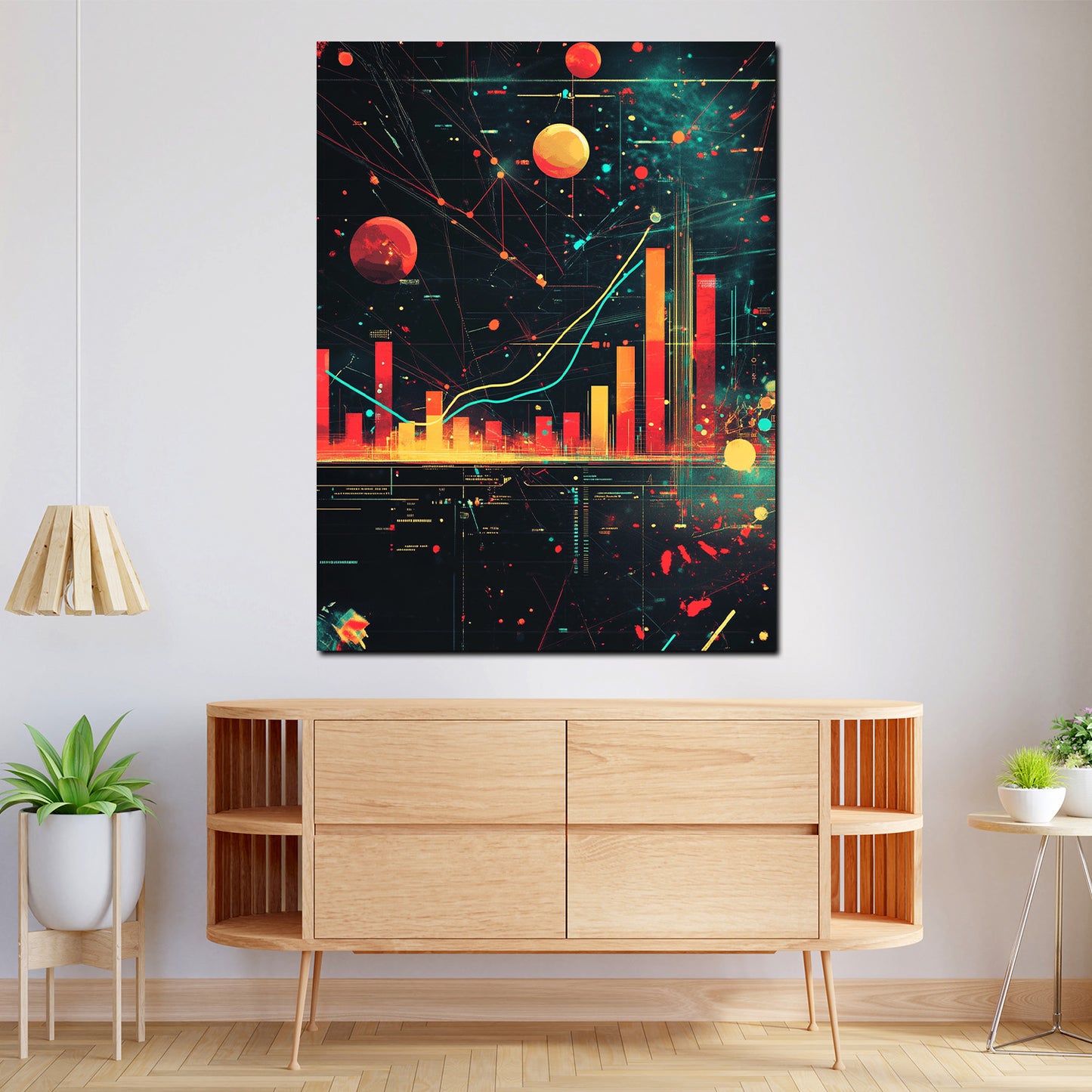 Quadro motivazione borsa crescita finanza moderno digitale