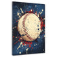 Quadro pop art baseball vintage sport