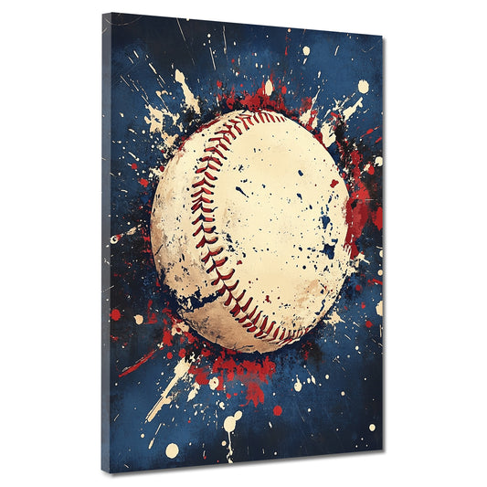 Quadro pop art baseball vintage sport