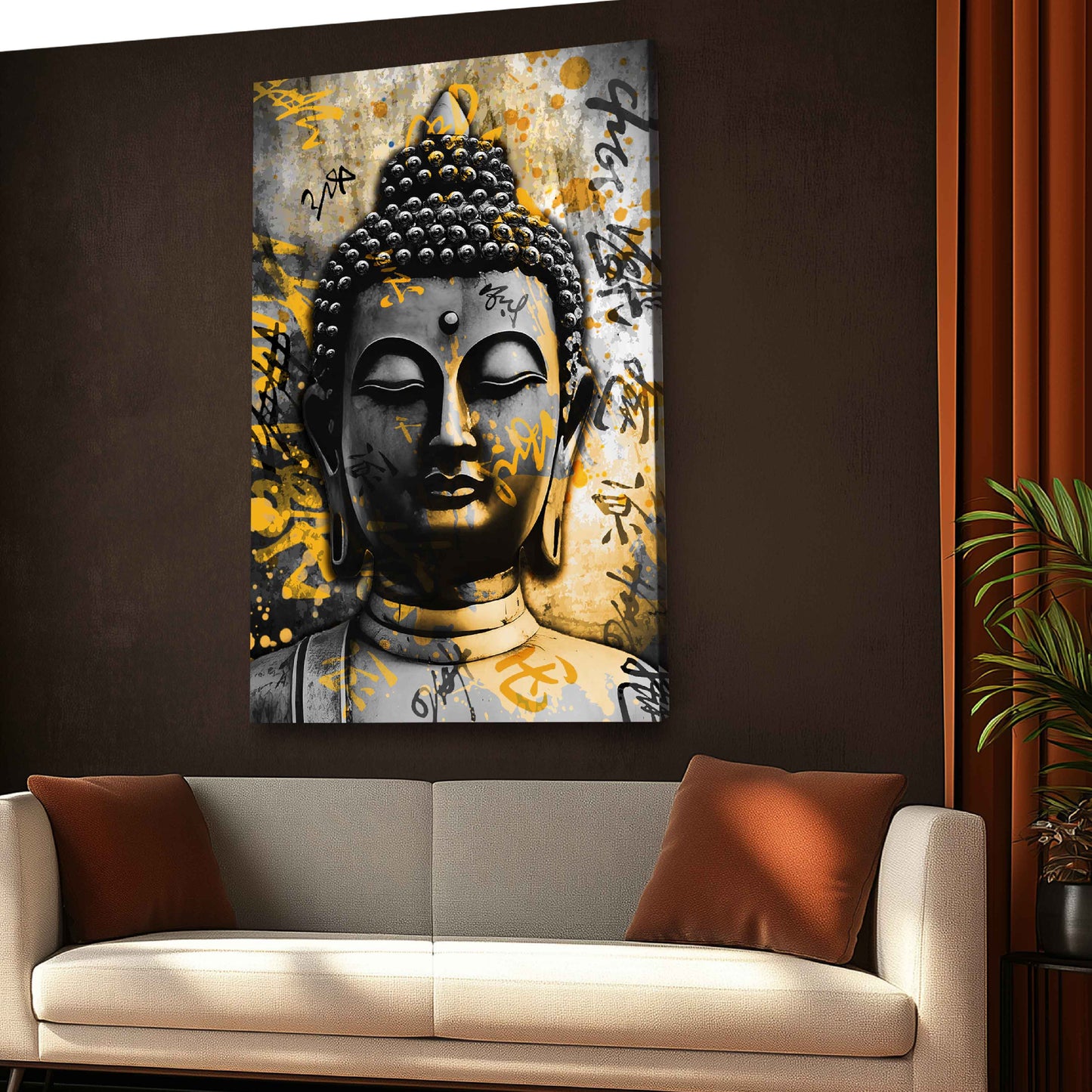 Quadro pop art buddha armonia ispirazione moderno