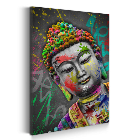 Quadro pop art buddha colore spiritualità ispirazione moderno