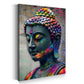 Quadro pop art buddha equilibrio interiore energia colori moderno