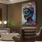 Quadro pop art buddha equilibrio interiore energia colori moderno