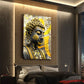 Quadro pop art buddha serenità oro spiritualità moderno