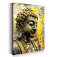 Quadro pop art buddha serenità oro spiritualità moderno