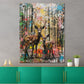 Quadro pop art cervo cerbiatto foresta moderno colorato