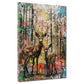 Quadro pop art cervo cerbiatto foresta moderno colorato