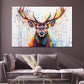 Quadro pop art cervo vivace colorato contemporaneo