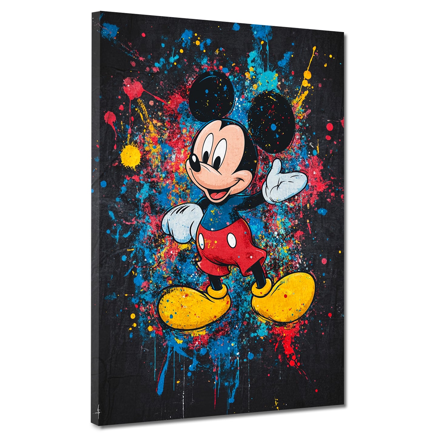 Quadro pop art felice topo personaggio colorato moderno allegro